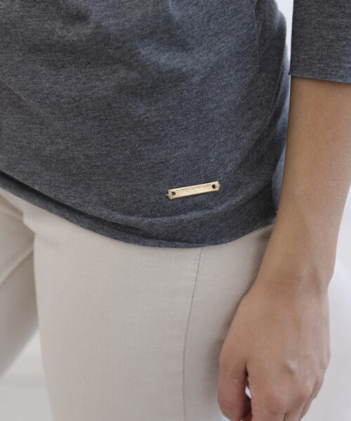 pluus naistele grafiit / melange