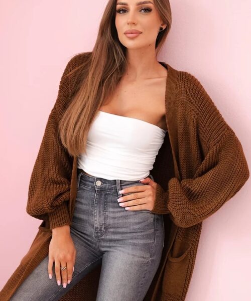 kampsunid naistele - tume kaamel