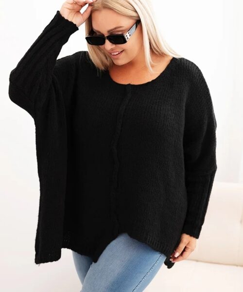 naiste kampsun - must