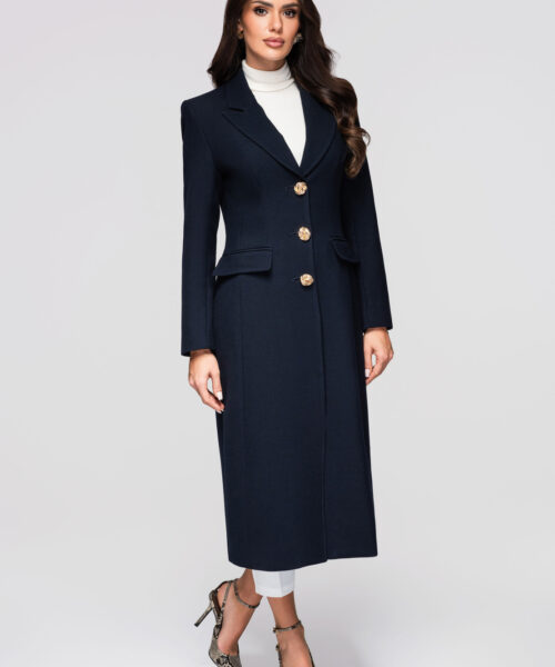 naiste mantel- tumesinine