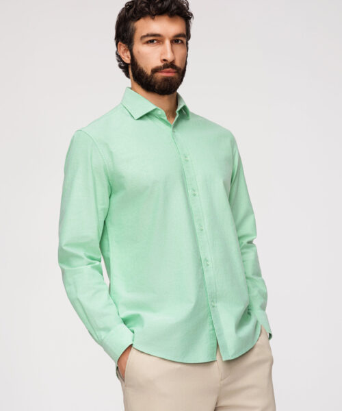 Meeste pastelne puuvillane oxford-särk