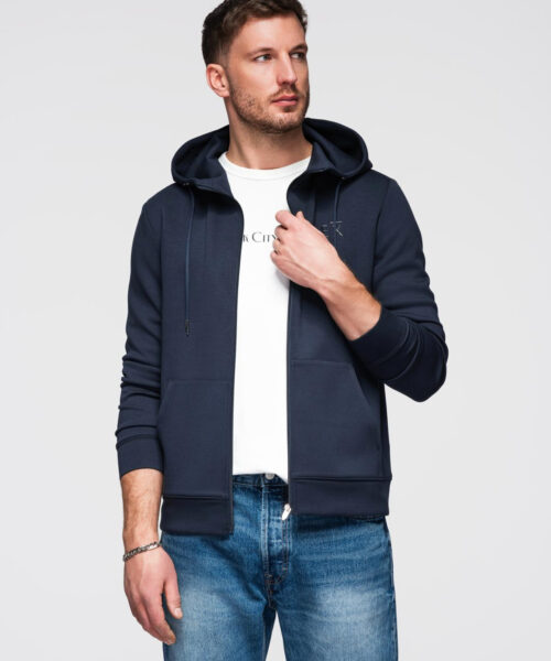 Meeste sileda kootud kapuutsiga dressipluus