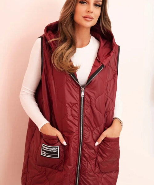 naiste vest - burgundia